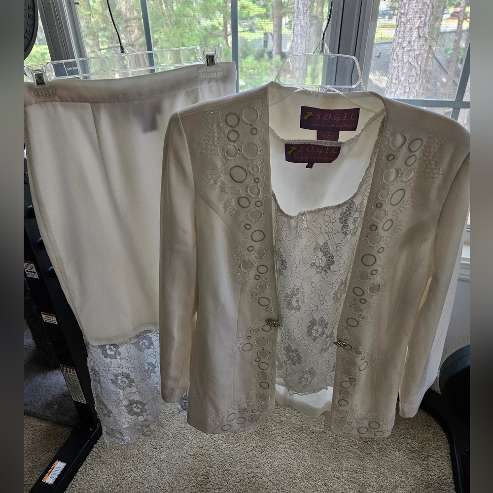 S.O.G.I.C Suits of God in Church Skirt Suit